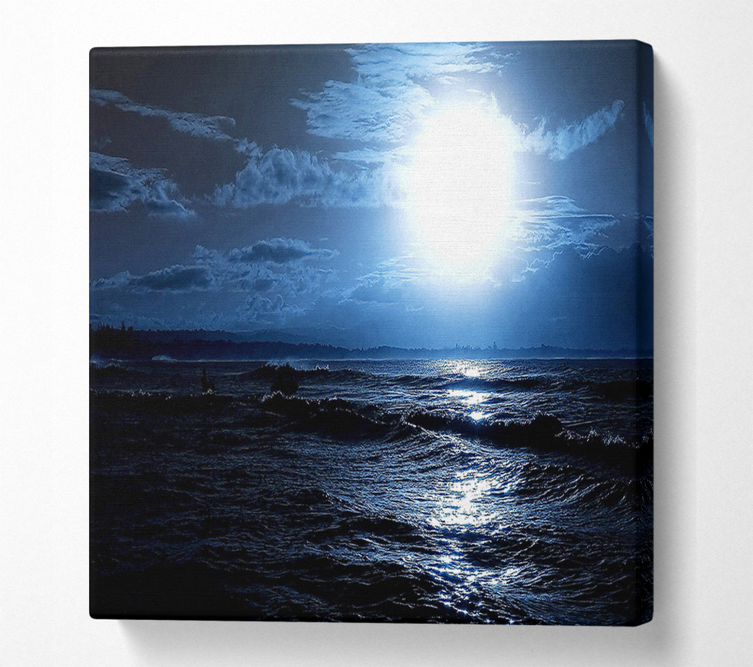  A Canvas Print of Dark Day At Sea Canvas Print