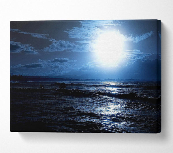  A Canvas Print of Dark Day At Sea Canvas Print