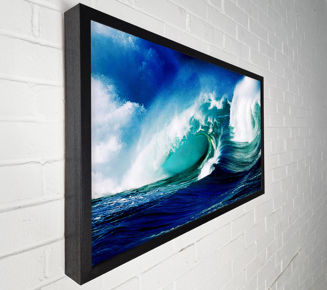  A Canvas Print of Crashing Ocean Waves Canvas Art