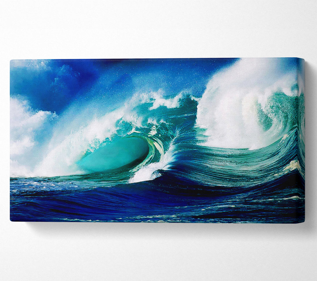  A Canvas Print of Crashing Ocean Waves Canvas Art