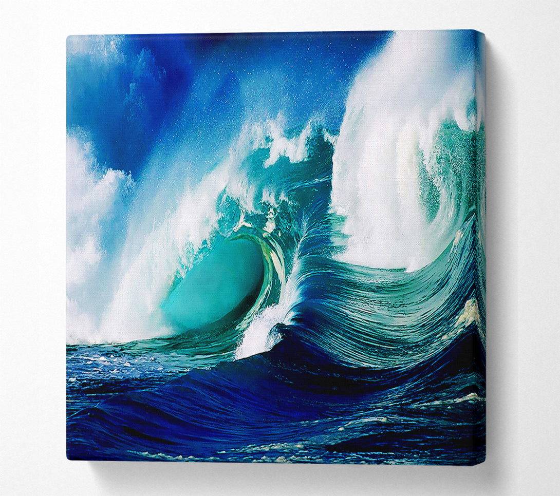  A Canvas Print of Crashing Ocean Waves Canvas Art
