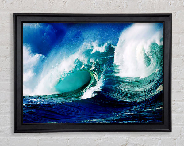 Crashing Ocean Waves Framed Print