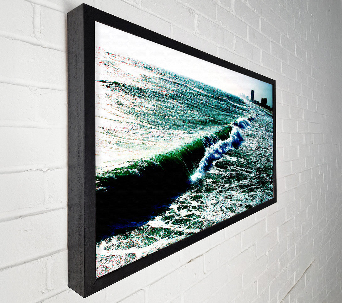 A Canvas Print of City Ocean Canvas Print