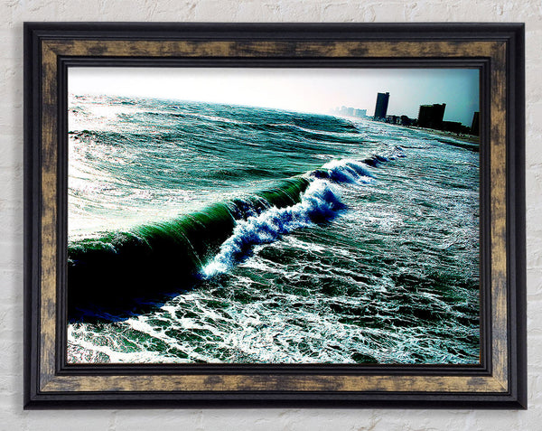 City Ocean Framed Print