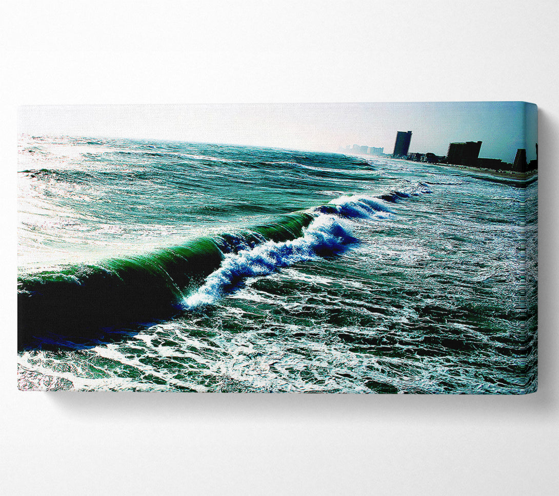  A Canvas Print of City Ocean Canvas Print