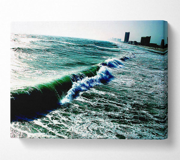  A Canvas Print of City Ocean Canvas Print