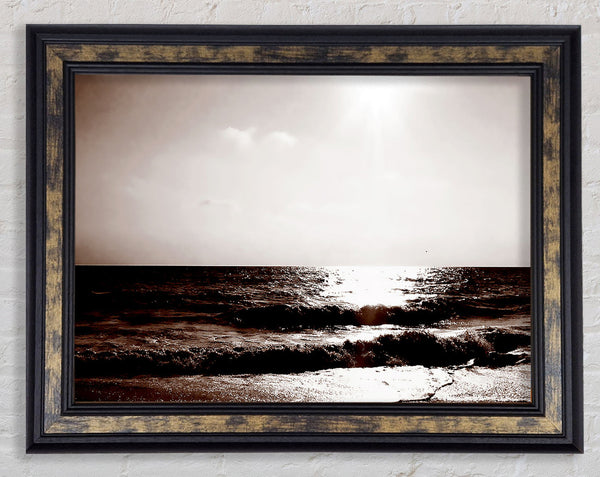 Chocolate Ocean Framed Print