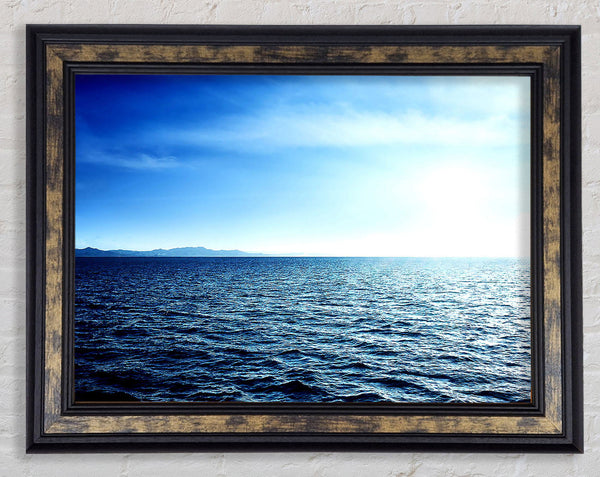 Blue Sea Framed Print