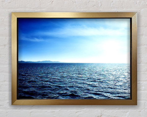 Blue Sea Framed Print