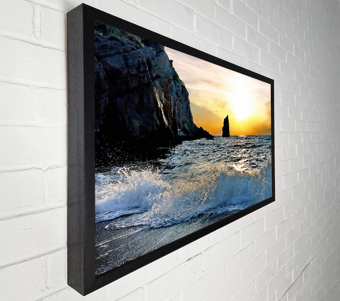  A Canvas Print of Beach Wave Canvas Art