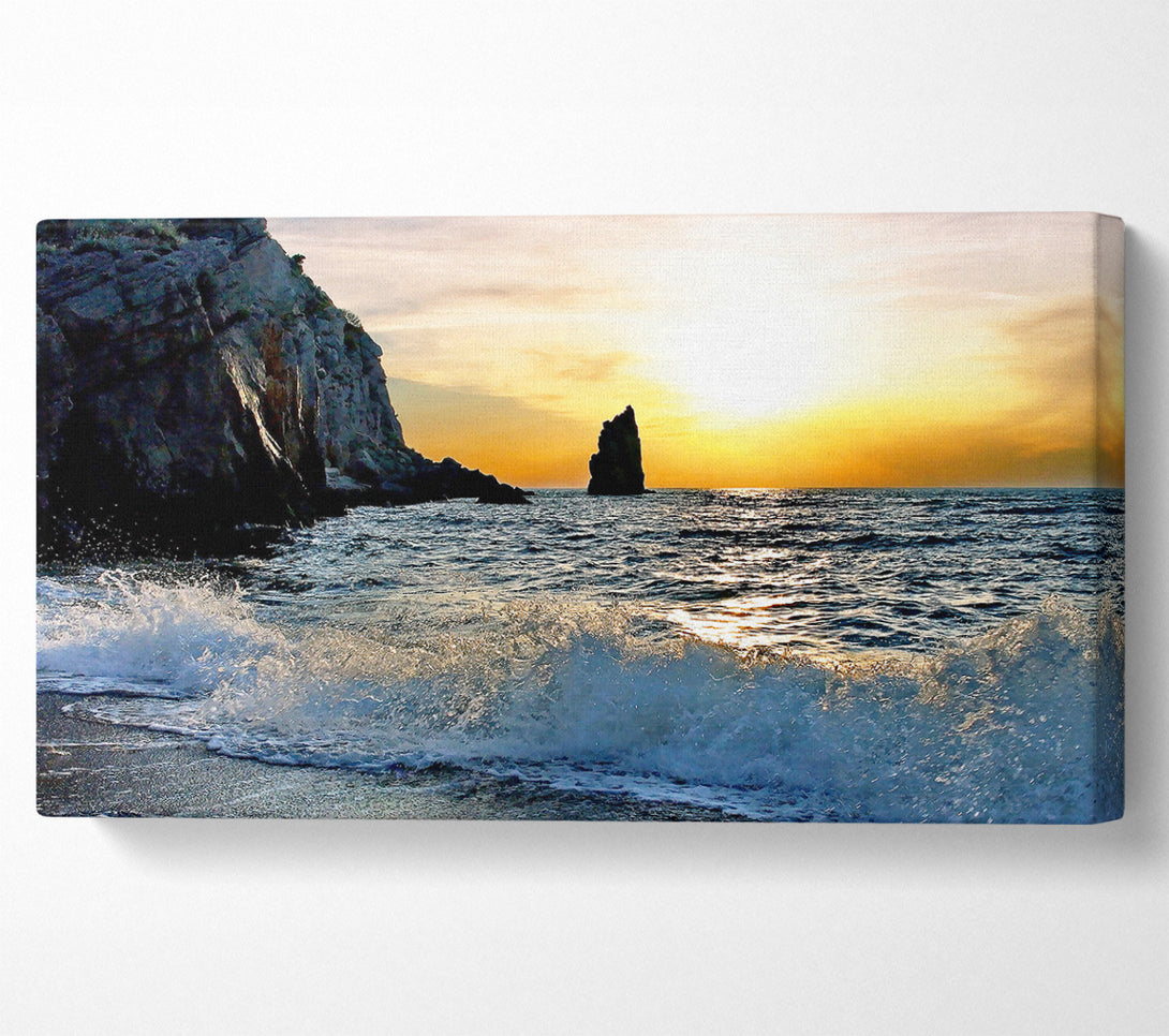  A Canvas Print of Beach Wave Canvas Art