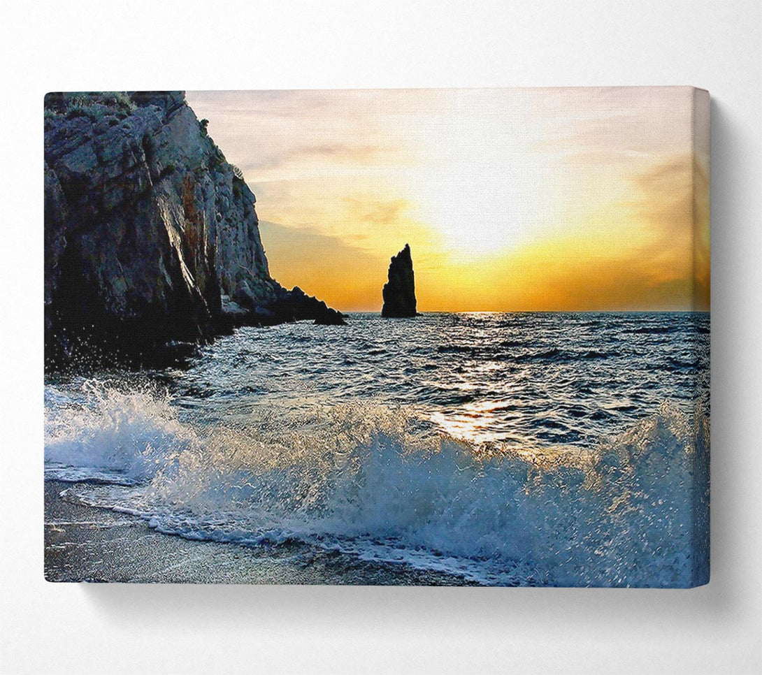  A Canvas Print of Beach Wave Canvas Art