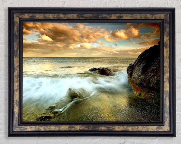 Beach Flow Framed Print