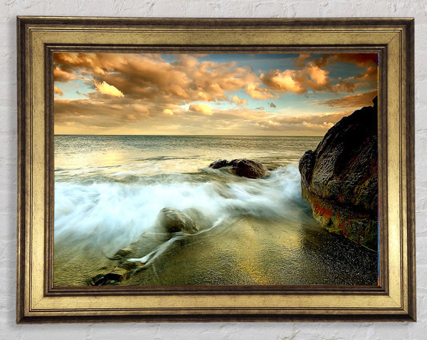Beach Flow Framed Print