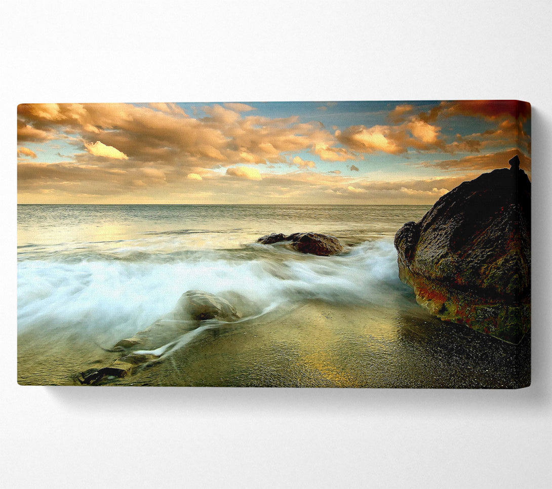  A Canvas Print of Beach Flow Canvas Print