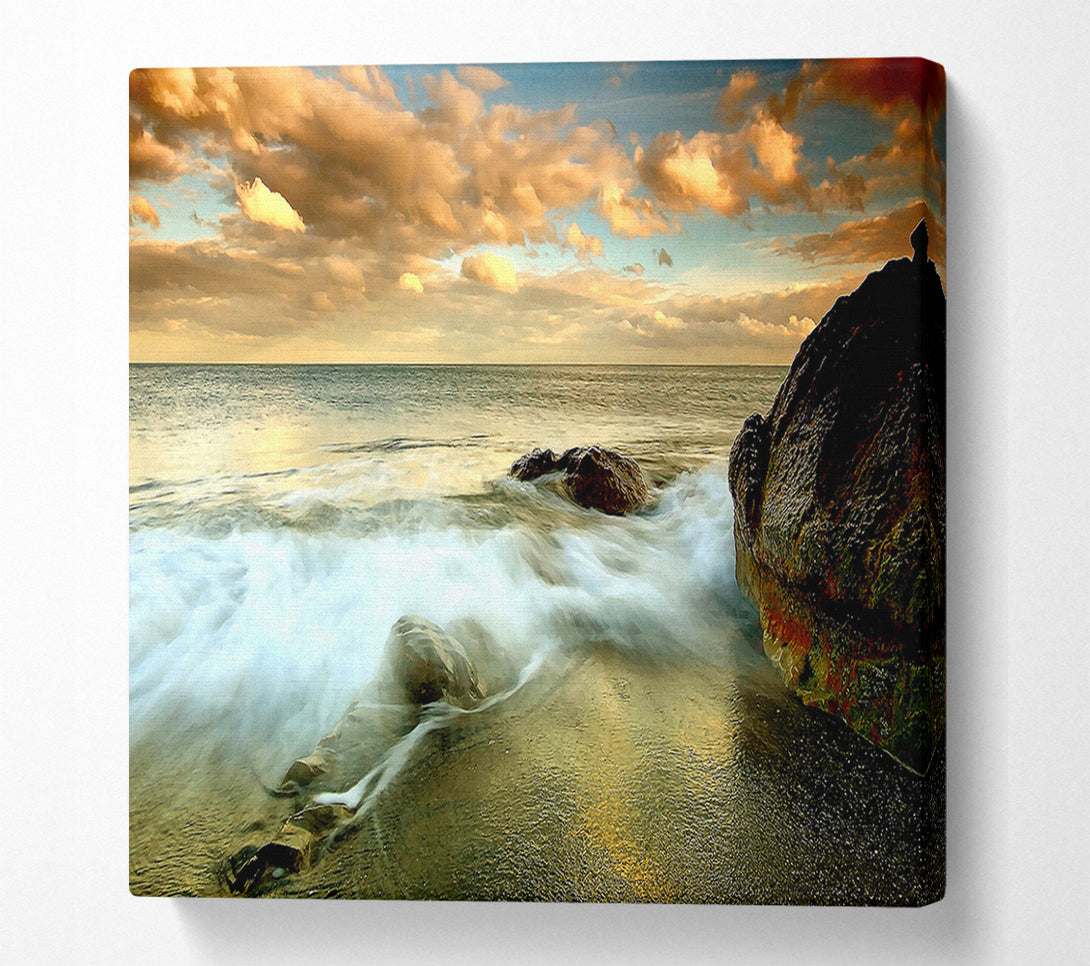  A Canvas Print of Beach Flow Canvas Print