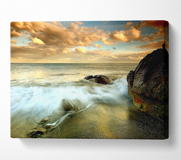  A Canvas Print of Beach Flow Canvas Print