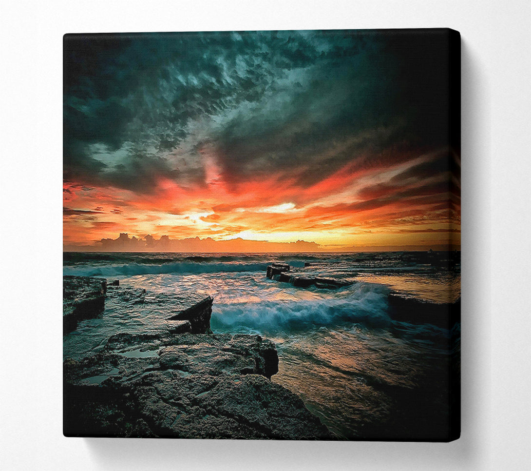  A Canvas Print of Just After The Storm At Sea Canvas Art