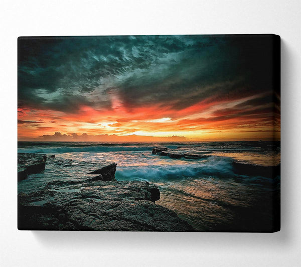  A Canvas Print of Just After The Storm At Sea Canvas Art