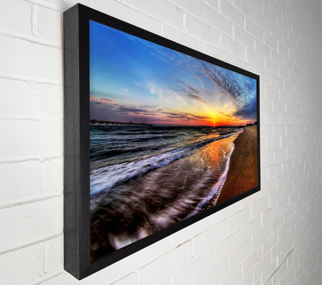  A Canvas Print of At The End Of The Ocean Canvas Print