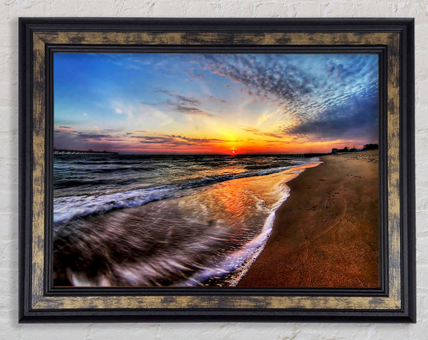 At The End Of The Ocean Framed Print