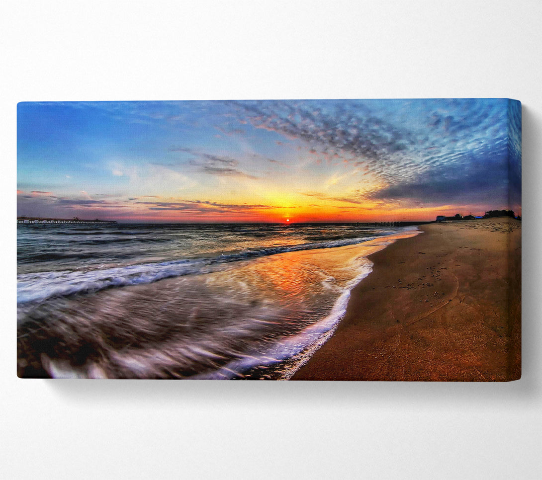  A Canvas Print of At The End Of The Ocean Canvas Print