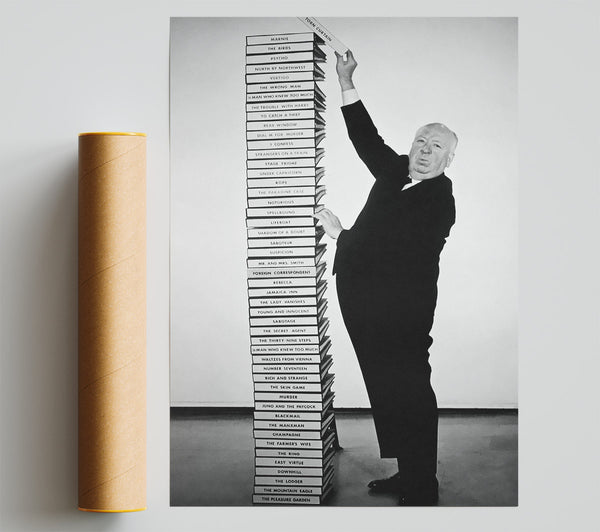Alfred Hitchcock Library Of Films Print