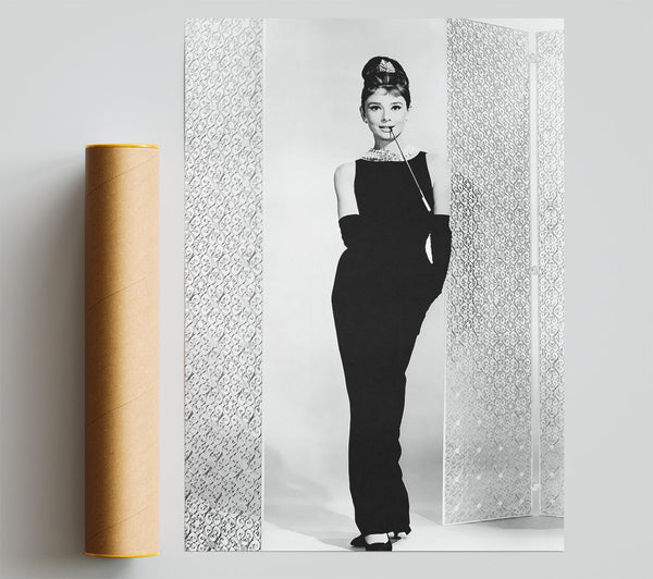 Audrey Hepburn Black Dress Giclee Print