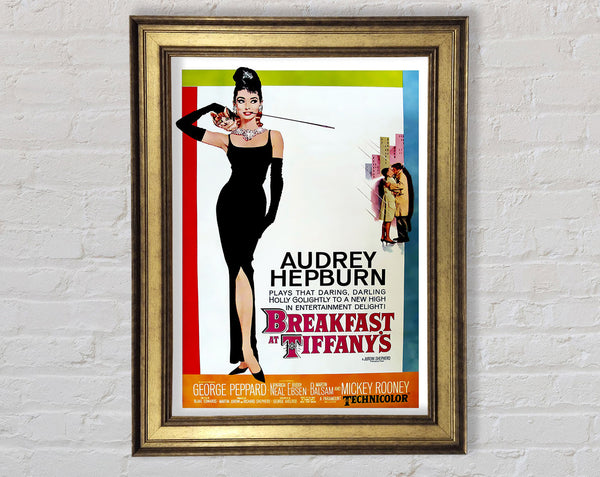 Audrey Hepburn Breakfast At Tiffanys Poster