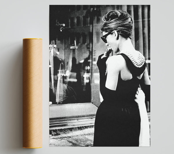 Audrey Hepburn Window Delight Poster