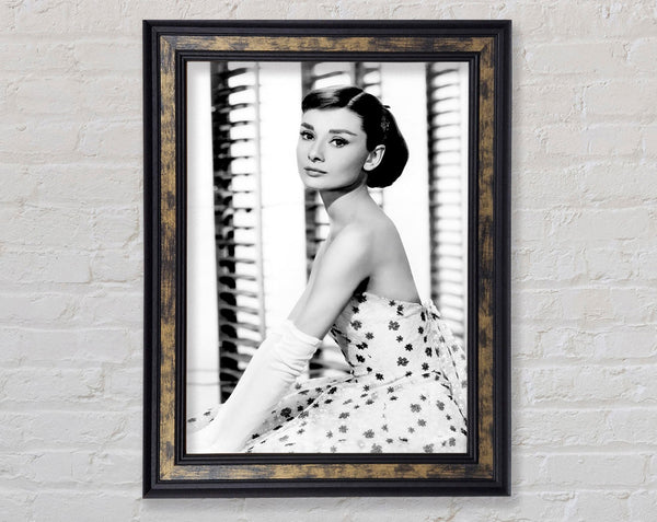 Audrey Hepburn Style Framed Print