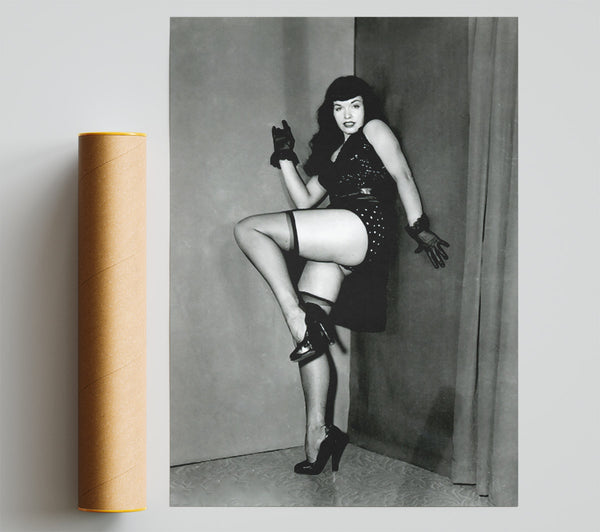 Betty Page Cornered Poster
