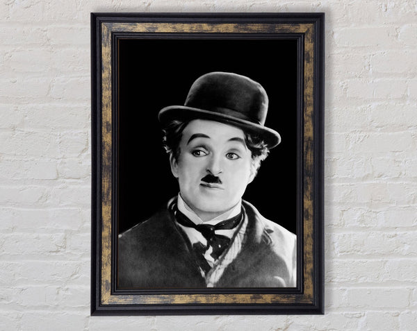 Charlie Chaplin Portrait Framed Print