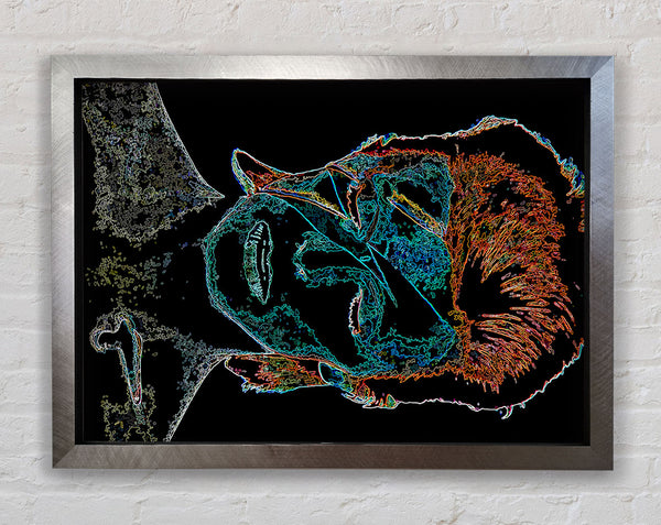 David Bowie Black Framed Print