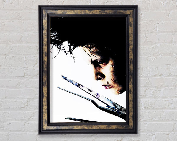 Edward Scissorhands Johnny Depp Framed Print
