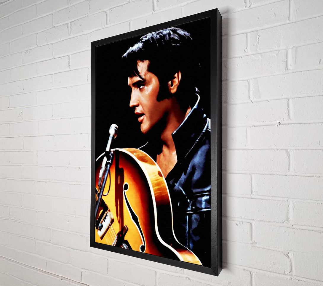  A Canvas Print of Elvis Guitar Canvas Wall Art