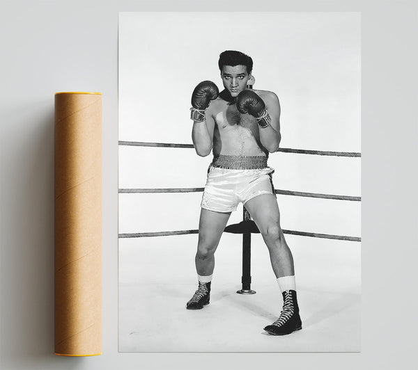 Elvis Presley Boxing Kid Poster