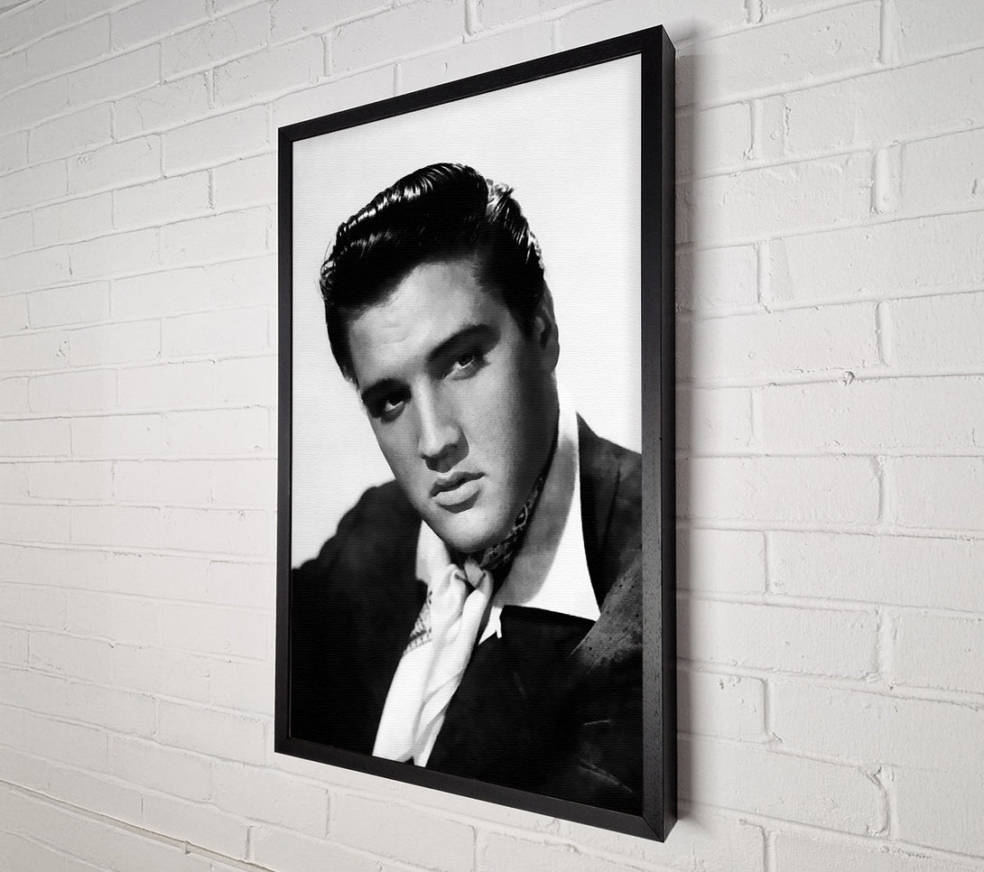 A Canvas Print of Elvis Presley Portrait Canvas Print