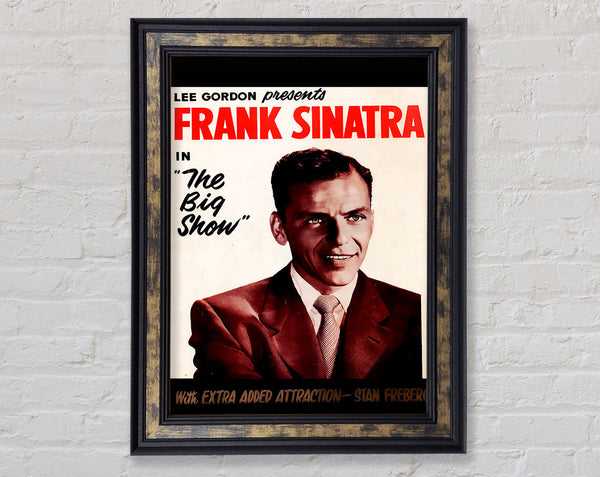Frank Sinatra The Big Show Framed Print