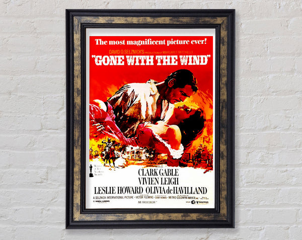 Gone With The Wind Framed Print