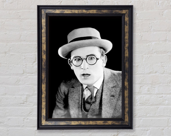 Harold Lloyd Portrait Framed Print