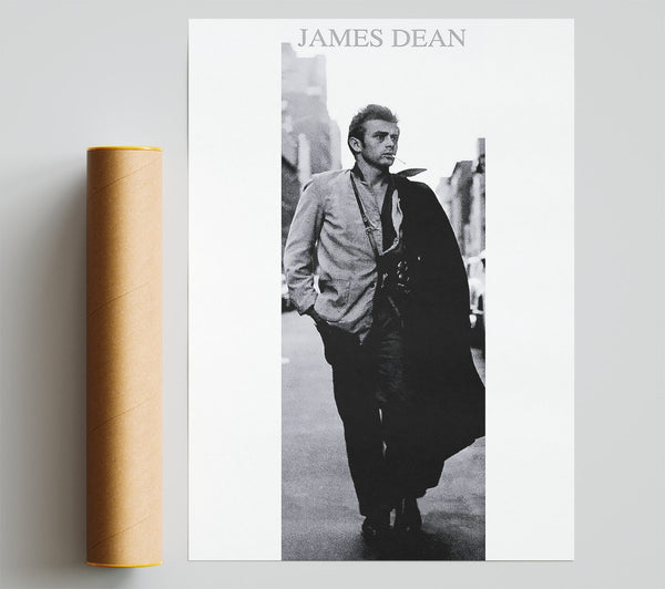 James Dean Walk Poster