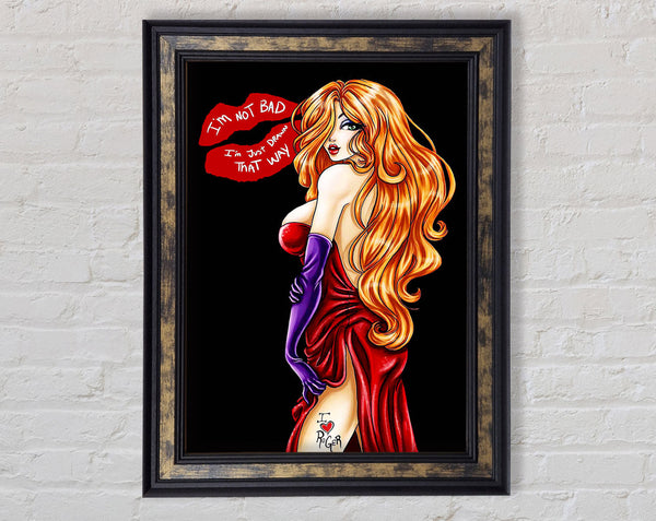 Jessica Rabbit I Love Roger Framed Print