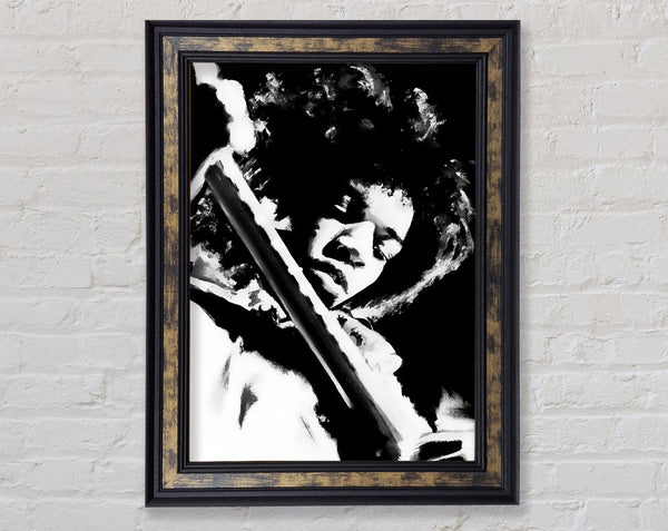 Jimi Hendrix Guitar Legend Framed Print
