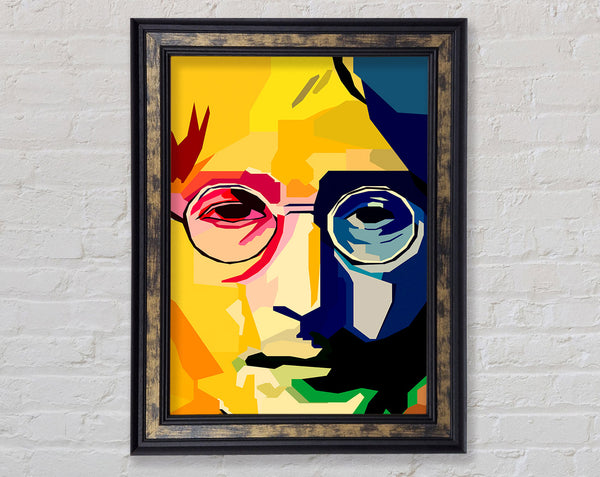 John Lennon Colours Framed Print