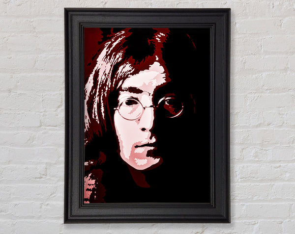 John Lennon Popart Framed Print