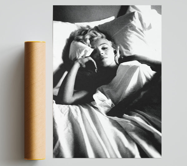 Marilyn Monroe In Bed Print