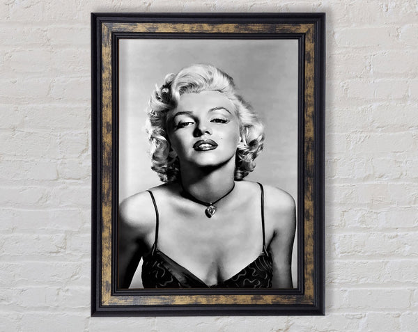Marilyn Monroe Kiss Framed Print