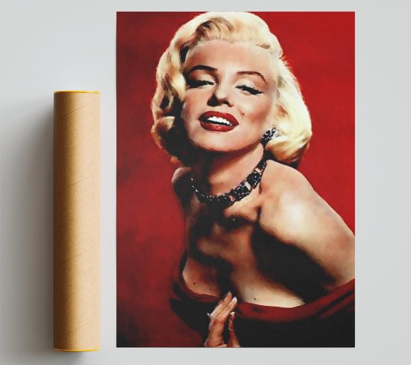Marilyn Monroe Red Dress Print