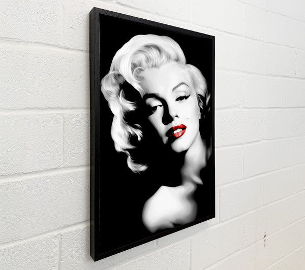 Marilyn Monroe Red Lips Portrait
